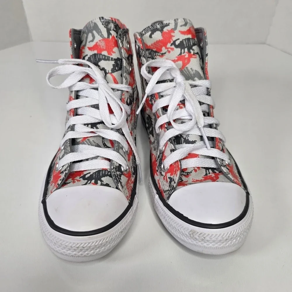 Converse Kids 2 All-Star High-Top Sneakers Dino Daze Orange Gray‎ Black